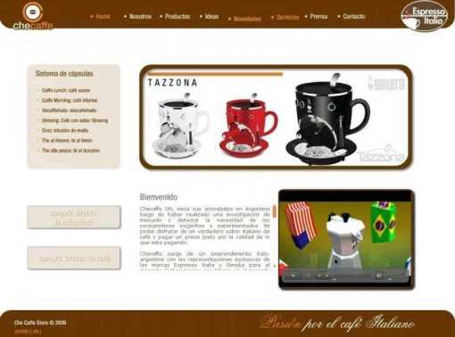 web producto Che Caffe Store