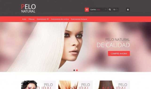 web producto Pelo Natural de Calidad