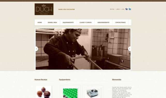 web personal Daniel Uria chocolatier