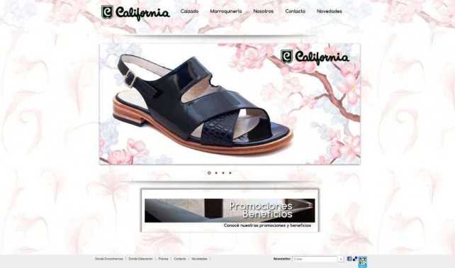 web producto Calzados California